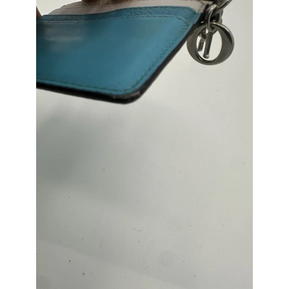 Dior Multicolor Card Holder Blue White Silver Designer Wallet‎